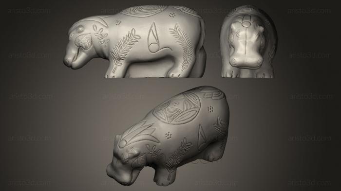 Animal figurines (STKJ_0059) 3D model for CNC machine